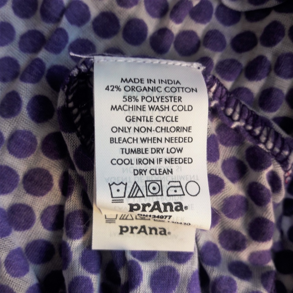 NEW prAna Hoodie Sweatshirt Burnout Knit Polka Dot S - Picture 5 of 6